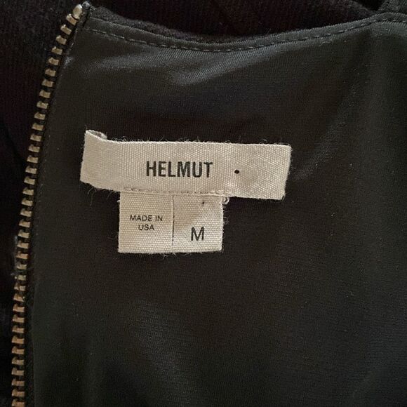 Helmut Lang Dress Black Cold Shoulder Body Con NWOT Sz Medium - Picture 9 of 9